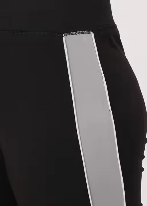 Women Yoga Track Pants | Stretchable Sports Tights | High Waist Gym & Yoga Wear | Slim Fit Activewear Bottom | Pack of 1 BLACK L image 2
