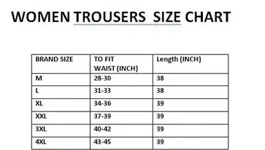 Women’s Stylish Lycra Bell Bottom Trousers Black XL thumbnail 1