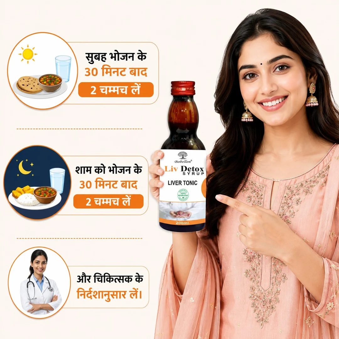 Liv Detox Syrup for Men & Women | Ayurvedic Liver Detox Tonic with Antacid & Digestive Enzymes | Supports Liver Health & Digestion | 500ml image 2