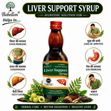 Real Man & Women Liver Support Syrup 200ml | Ayurvedic Liver Tonic with Antacid & Digestive Enzymes | Liver Detox, Fatty Liver Support, Gas & Acidity Relief thumbnail 4