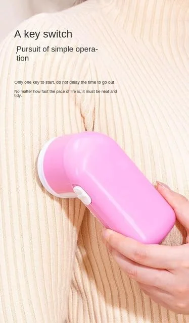 Portable USB Rechargeable Fabric Lint Remover for Clothes, Electric Sweater Defuzzer & Fuzz Shaver with Stainless Steel Blade, Safe Fabric Care Machine for Wool, Cotton, Blankets, Sofa Covers & Delicate Garments image 2