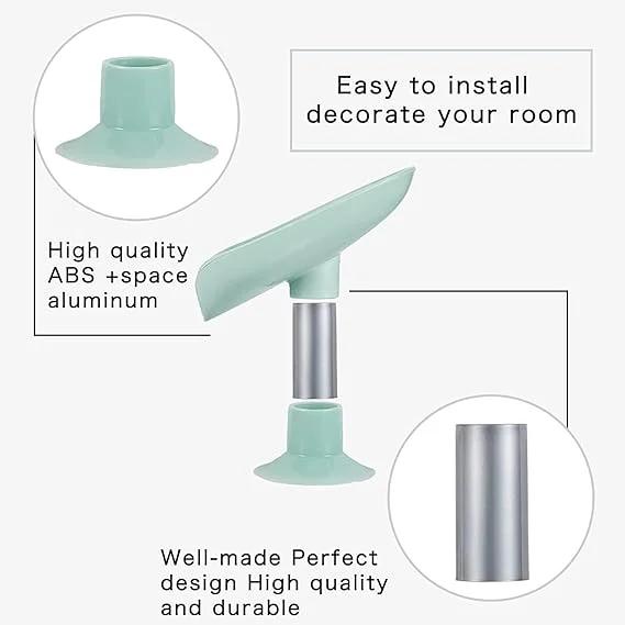 Leaf Shape Self-Draining Soap Holder with Suction Cup, No Drill Soap Dish for Bathroom, Kitchen & Shower, Easy Clean Plastic Soap Stand for Bar Soap image 4
