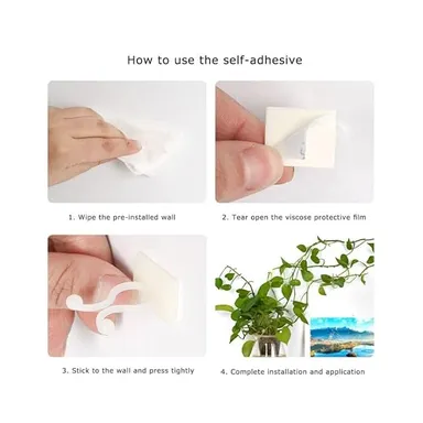 Plant Support Clips Pack of 30 – Plastic Plant Holder Clips for Money Plant, Rose, Creeper, Tomato & Vegetable Plants | Easy Vine Climbing Support Clips for Home Garden, Balcony & Indoor Plants thumbnail 3