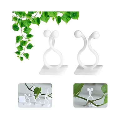 Plant Support Clips Pack of 30 – Plastic Plant Holder Clips for Money Plant, Rose, Creeper, Tomato & Vegetable Plants | Easy Vine Climbing Support Clips for Home Garden, Balcony & Indoor Plants thumbnail 1