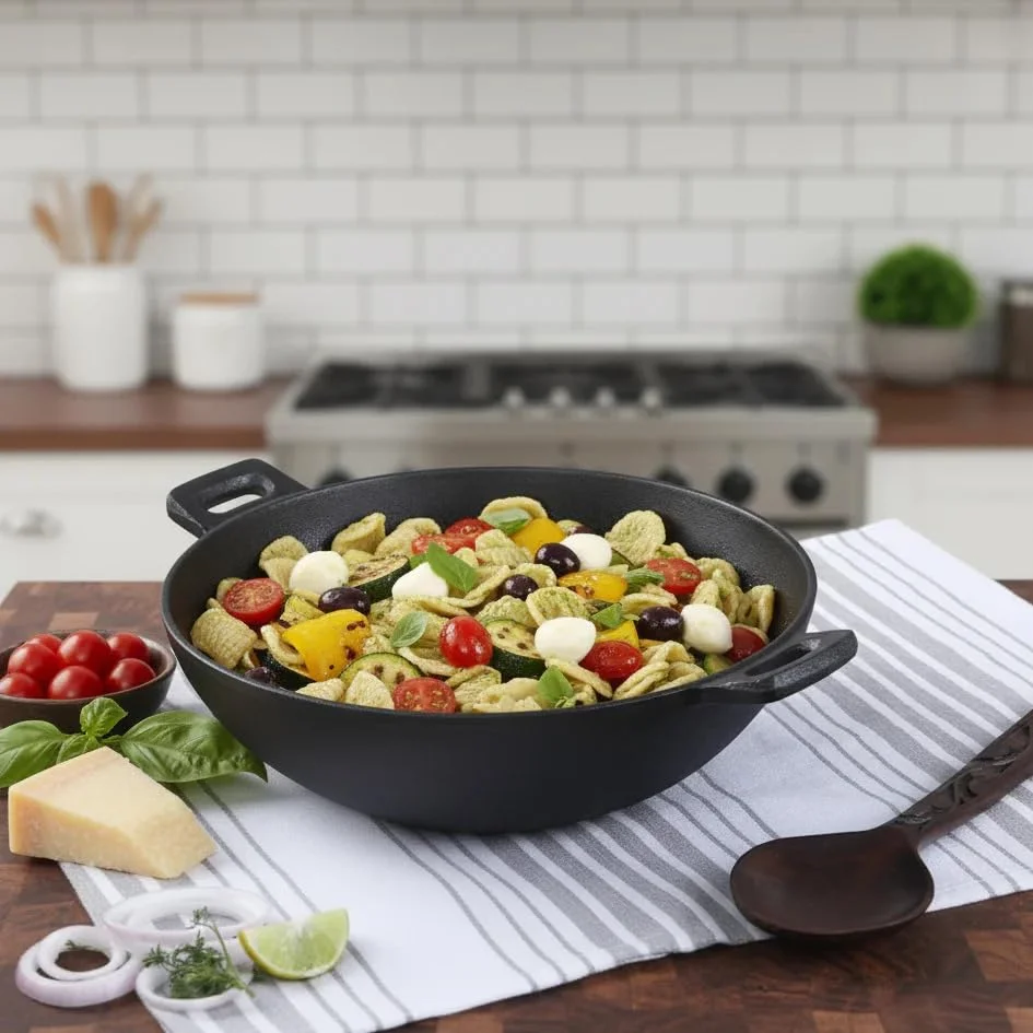 Granite Non-Stick Cookware Set of 4 with Fry Pan Lid Wok Dosa Tawa | 3.5mm Induction Bottom Virgin Aluminium | PFOA Free Kitchen Cookware image 5