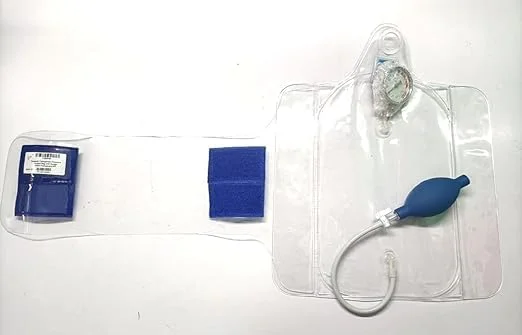 Medical Pressure Infusion Bag 500 ML for Rapid IV Fluid & Blood Infusion | Transparent Laparoscopic Hysteroscopy Infusor Pressure Bag | Reusable Medical Grade Pressure Cuff for OT ICU Emergency Hospital Use image 1