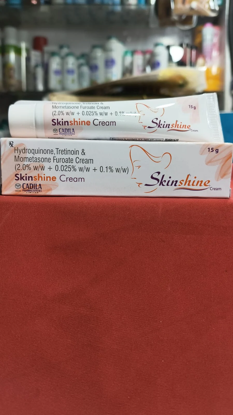 Skinshine Cream 15g | Hydroquinone 2% + Tretinoin 0.025% + Mometasone Furoate 0.1% Triple Combination Cream for Melasma, Hyperpigmentation & Dark Spots | Prescription Dermatology Cream image 2