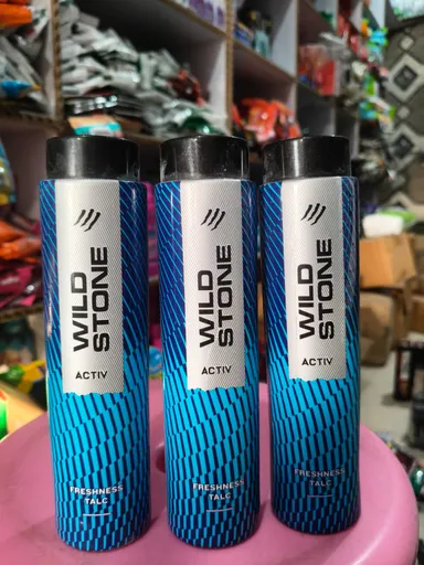 Wild Stone ACTIV Freshness Talc for Men | Long-Lasting Cooling Body Talcum Powder | Sweat & Odor Control | Daily Use thumbnail 1