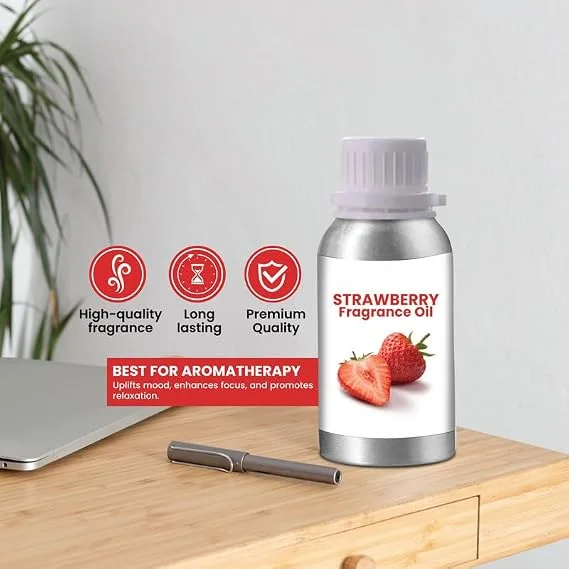 Strawberry Fragrance Oil 50ml for Candle Making, Soap Making, Diffusers, Aroma Burners, Slime, Potpourri & DIY Home Fragrance image 3