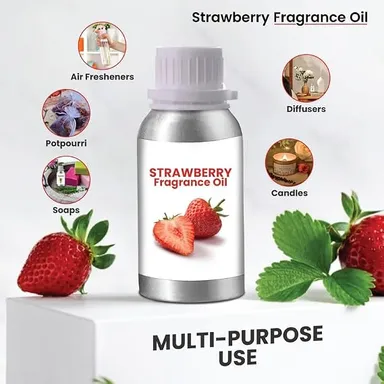 Strawberry Fragrance Oil 100ml for Candle Making, Soap Making, Diffusers, Slime, Potpourri & Home Fragrance thumbnail 2
