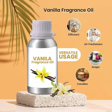 Vanilla Fragrance Oil for Soap Making, Candles, Diffusers, Air Fresheners & Cosmetic Ingredients | Premium Vanilla Scent Oil | 100ml thumbnail 2