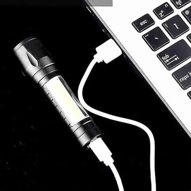 Mini LED Flashlight  Water Resistant Electric Pocket Torch with 4 Modes, Ultra-Bright LED Penlight for Camping, Hiking, Emergency, and Everyday Use thumbnail 2