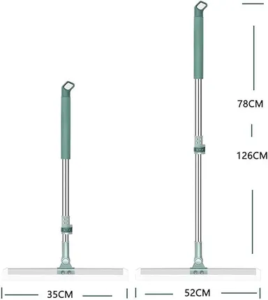 GRIHASTHA-E-SHOP Slim Floor Wiper Mop with Long Handle, 360° Rotating Bathroom Floor Squeegee Mop, Slim Window Glass Cleaner Wiper for Home Office Cleaning thumbnail 3