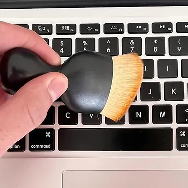 Car Dust Removal Mini Brush with Soft Bristles, Curved Car Interior Cleaning Brush for Dashboard, AC Vents, Air Outlet, Console, Seats, Door Panels, Keyboard, Home & Office Dust Cleaning Tool thumbnail 4