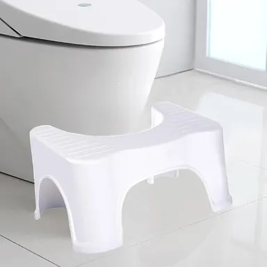 Foldable Toilet Posture Potty Step Stool for Western Toilets with Scientific Angle Design, Anti-Slip Bathroom Squat Stool for Adults & Kids, Comfortable Toilet Foot Rest for Better Bowel Movement and Constipation Relief thumbnail 2
