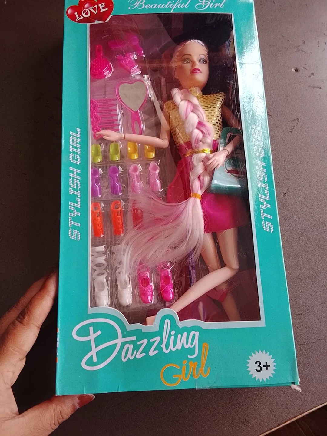 Stylish Girl Fashion Doll Set with Trendy Dress Accessories, Beautiful Toy Doll Play Set for Kids Girls, Creative Role Play Pretend Game Educational Gift Toy for Birthday and Fun Activities image 3