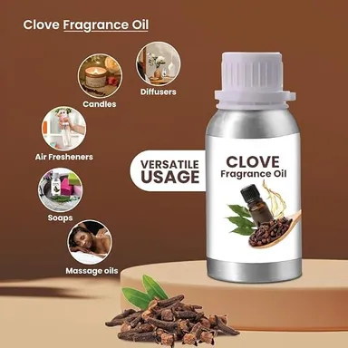 Clove Fragrance Oil 100ml Premium Concentrated Aroma Oil for Soap Making, Scented Candles, Diffusers, Air Freshener, Cosmetic Ingredients, Potpourri, Incense, DIY Crafts & Home Fragrance thumbnail 3