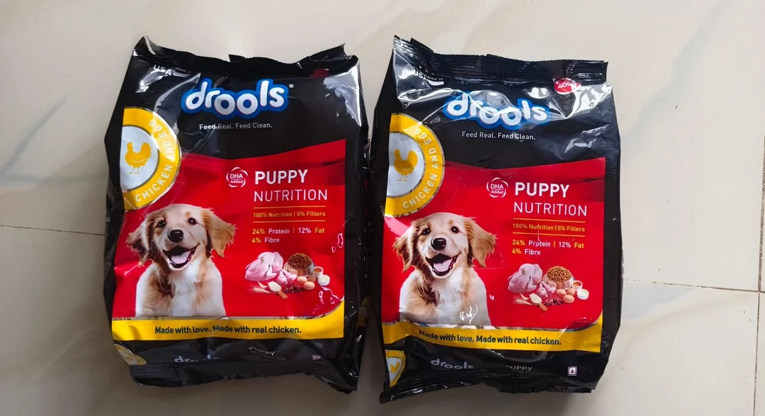 Drools Puppy Nutrition Dry Dog Food – Chicken & Egg, 400gm pack of 2 image 1