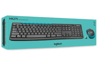 Logitech MK275 USB Wireless Keyboard and Mouse Combo Full-Size 2.4 GHz Nano Receiver with 8 Multimedia Keys, Spill-Resistant Design for Windows PC & Laptop thumbnail 6