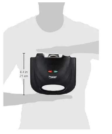 Prestige PSMFB 800W Sandwich Toaster with Fixed Non-Stick Plates 2-Slice Black – Quick Toast, Multi-Layer Sandwich Maker, 1 Yr Warranty thumbnail 5