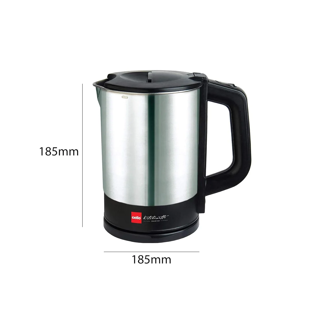 Cello Quick Boil 900 Electric Kettle | Stainless Steel | 1 Litre | 1200W Auto Shut Off | Easy Grip Handle | Travel, Office, Home Use image 4