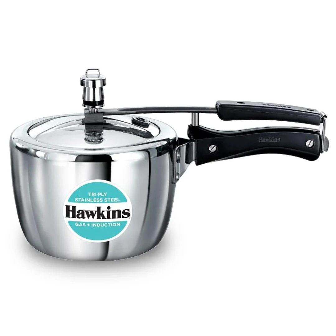 Hawkins 4.5L Triply Stainless Steel Pressure Cooker Inner Lid Induction Gas Compatible Heavy-Duty 3mm Base 18/8 Food-Grade Cookware for Indian Kitchen image 10