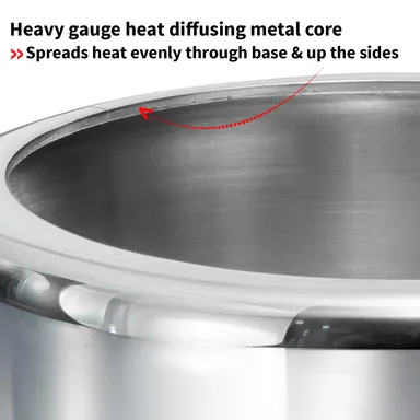 Hawkins 4.5L Triply Stainless Steel Pressure Cooker Inner Lid Induction Gas Compatible Heavy-Duty 3mm Base 18/8 Food-Grade Cookware for Indian Kitchen thumbnail 12