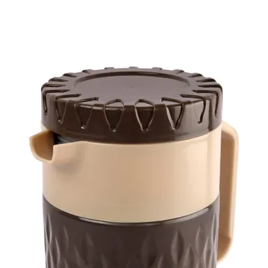 Cello Puro Tuff Insulated Jug 750 ml Brown BPA-Free Double Wall Hot Cold Retention Thermoware Leakproof Travel Office Water Jug India Buy Online thumbnail 1