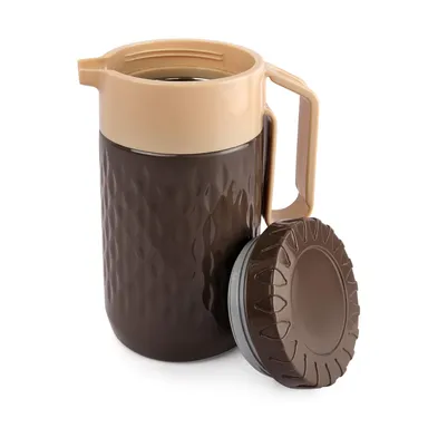 Cello Puro Tuff Insulated Jug 750 ml Brown BPA-Free Double Wall Hot Cold Retention Thermoware Leakproof Travel Office Water Jug India Buy Online thumbnail 4