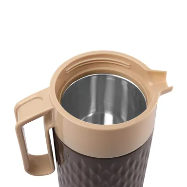 Cello Puro Tuff Insulated Jug 750 ml Brown BPA-Free Double Wall Hot Cold Retention Thermoware Leakproof Travel Office Water Jug India Buy Online thumbnail 5