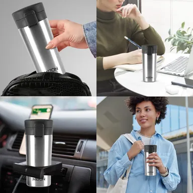 MILTON Thermosteel Vacuum Insulated Travel Coffee Mug 300ml | Black, ISI Certified, Spill Proof, Leakproof & Rustproof | Prolonged Hot & Cold Retention, Easy Sip, On-The-Go Coffee Cup thumbnail 21