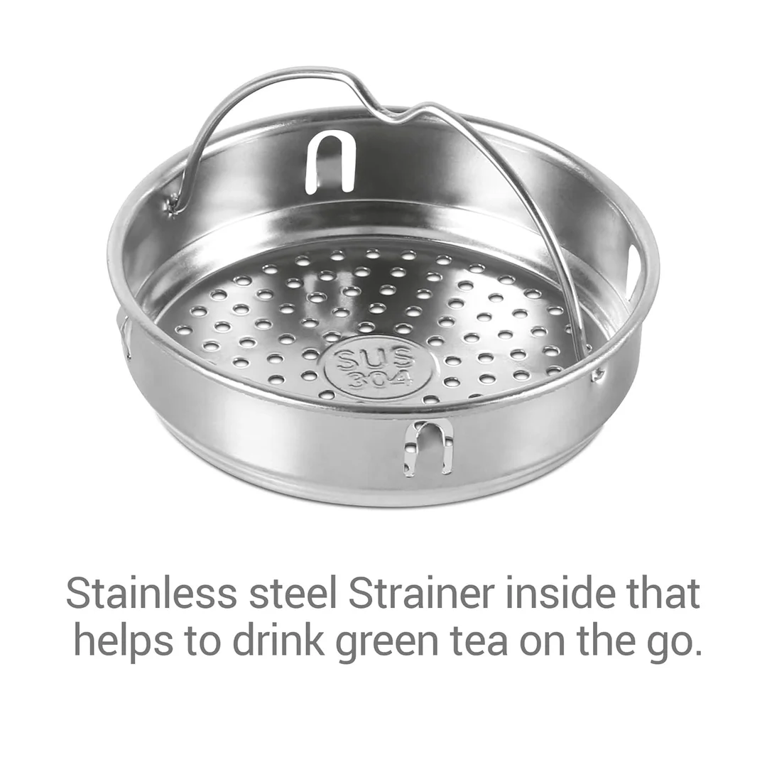 MILTON Cosmic 500 Thermosteel Mug, 500 ml, Yellow | Stainless Steel Strainer | Hot & Cold | Vacuum Insulated | Rust Proof | Leak Proof | Tea | Coffee | Mug image 10