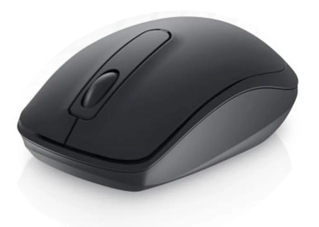 Dell WM118 Wireless Mouse 1000 DPI 2.4 GHz USB Nano Receiver Optical Tracking Ambidextrous Black – Long Battery Life Plug-Play Peripheral image 1