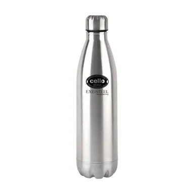 Cello STLO SIGNA 1100 ml Stainless Steel Water Bottle|Leak-Proof, Insulated, Eco-Friendly Chrome Bottle for Travel, Gym, and Office Use thumbnail 0