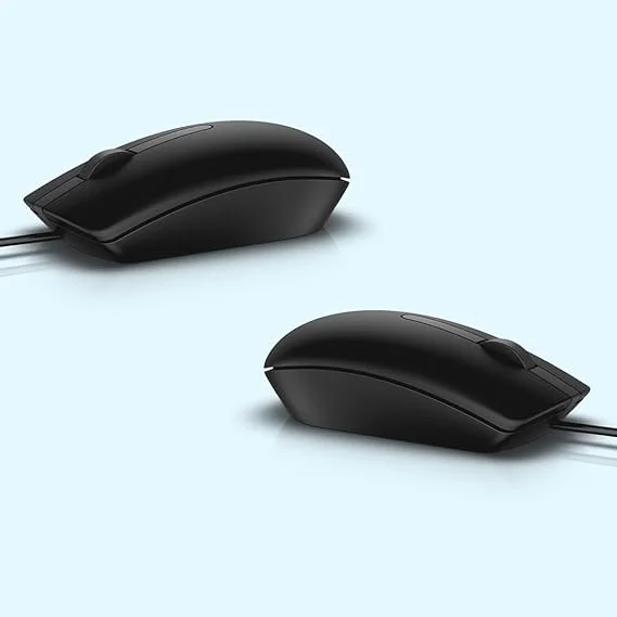 Dell MS116 Wired Optical Mouse | 1000DPI | LED Tracking | Scrolling Wheel | Plug and Play image 2