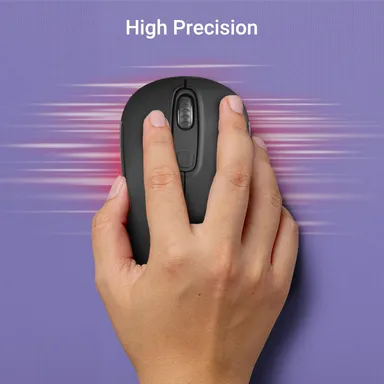 ZEBRONICS Dash Pro 2.4GHz Wireless Mouse, Upto 1600 DPI (Black) thumbnail 5