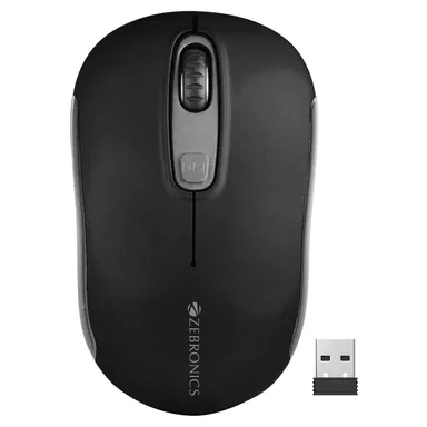 ZEBRONICS Dash Pro 2.4GHz Wireless Mouse, Upto 1600 DPI (Black) thumbnail 7