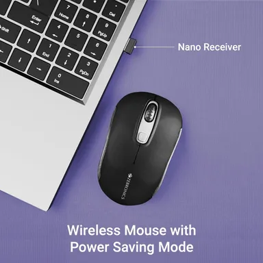 ZEBRONICS Dash Pro 2.4GHz Wireless Mouse, Upto 1600 DPI (Black) thumbnail 8