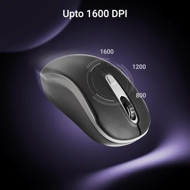 ZEBRONICS Dash Pro 2.4GHz Wireless Mouse, Upto 1600 DPI (Black) thumbnail 9