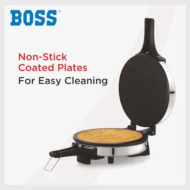 Boss Munch Khakhra Roti Maker 1100W | Electric Stainless Steel Automatic Roti & Khakhra Maker |  Quick Indian Kitchen Preparation thumbnail 3