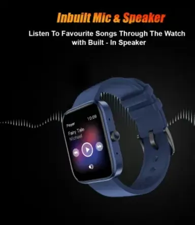 Fire‑Boltt Ninja Call 2 1.83″ Bluetooth Calling Smartwatch | 27 Sports Modes | SpO2 & Heart Rate Monitoring | IP67 | Blue Strap thumbnail 3