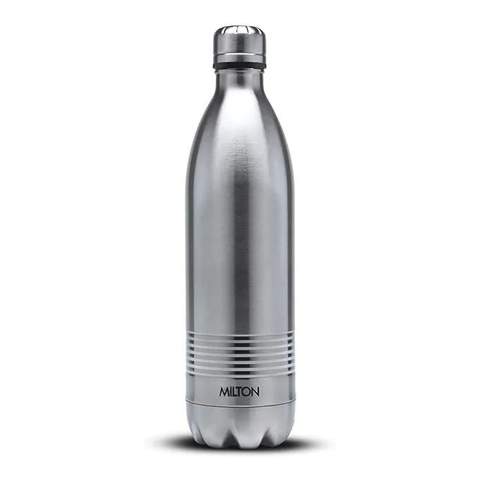 Milton Duo DLX 750ml Thermosteel Water Bottle, Leak Proof Lid, 24 Hr Hot & Cold, ISI Certified, Vacuum Insulated |Silver image 1
