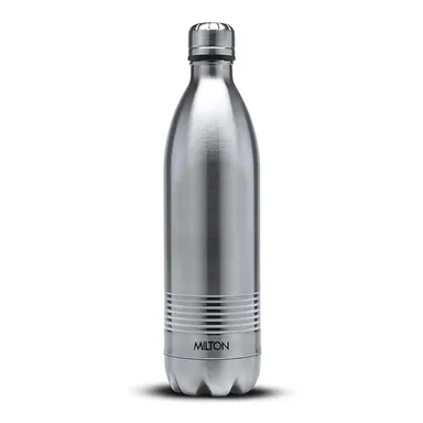 Milton Duo DLX 750ml Thermosteel Water Bottle, Leak Proof Lid, 24 Hr Hot & Cold, ISI Certified, Vacuum Insulated |Silver thumbnail 0