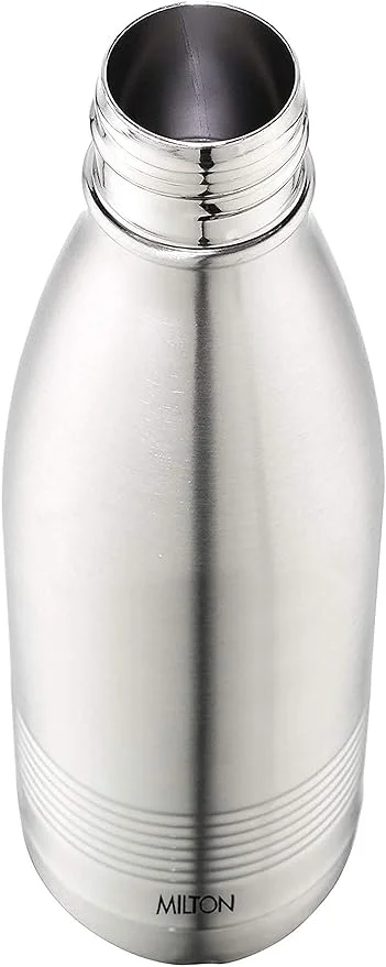 Milton Duo DLX 750ml Thermosteel Water Bottle, Leak Proof Lid, 24 Hr Hot & Cold, ISI Certified, Vacuum Insulated |Silver image 3