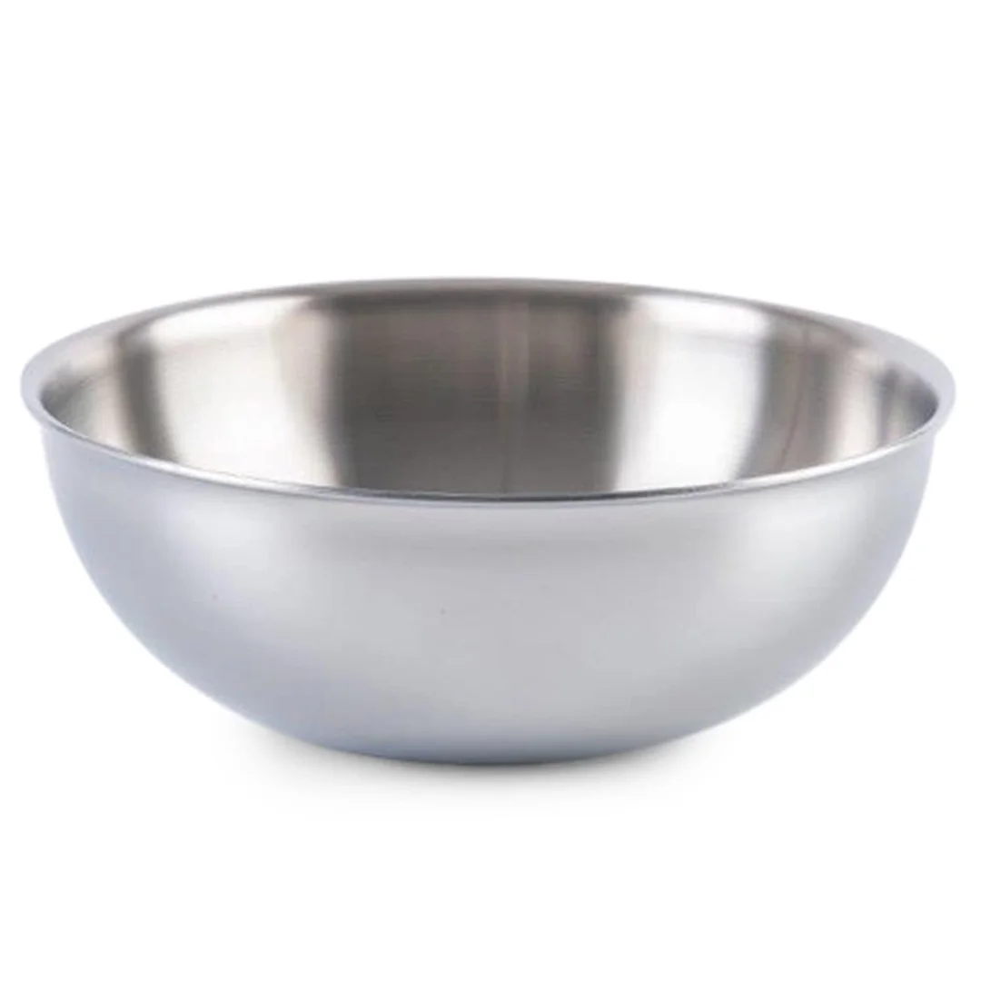 Krishna 28 cm Tri-Ply Stainless Steel Tasla – 2.5 L Induction Compatible Heavy-Duty Cookware Bowl image 1