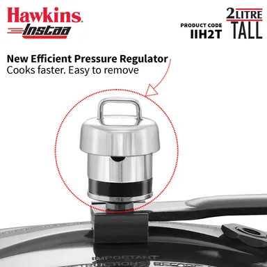 Hawkins 1.5 Litre Instaa Hard Anodised Pressure Cooker – Induction Compatible, Tall Body, Inner Lid Design, Black thumbnail 8