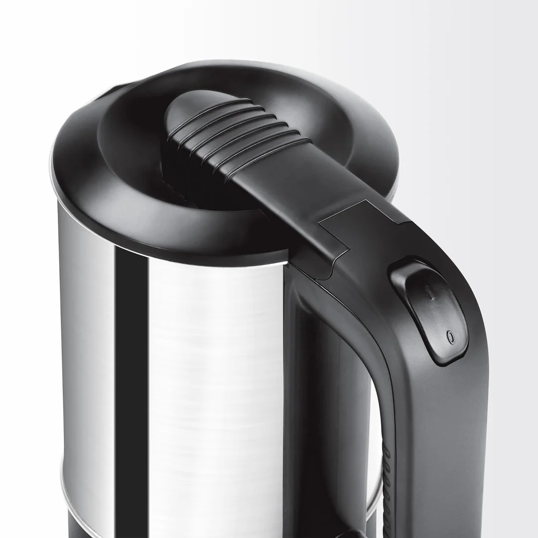Milton Euroline, Electric Travel Kettle 500ml 1000W Stainless Steel | Milton Euroline with Auto Shut-Off and Concealed Heating Element image 3