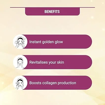 Lotus Herbals Radiant Gold Cellular Glow 4-Step Facial Kit 4×37g With 24K Gold Leaves Papaya Horse Chestnut – Instant Glow Home Salon Facial image 5