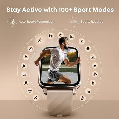 Fastrack Jupiter S1 Smartwatch Bluetooth Calling AI Voice Assistant 1.83” TFT Display IP68 Fitness Smart Watch 100+ Sports Modes for Men & Women thumbnail 3