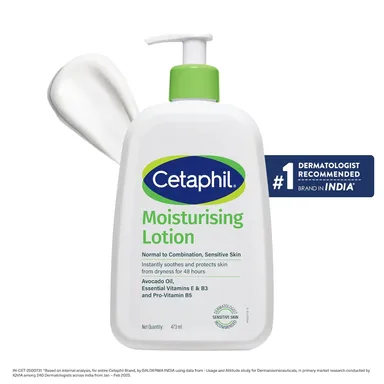 Cetaphil Moisturising Lotion for Face & Body, 500ml - Hydrating Formula for Normal to Dry Skin, Non-Comedogenic, Fragrance-Free, Dermatologist Tested, 24 Hour Moisturization thumbnail 1